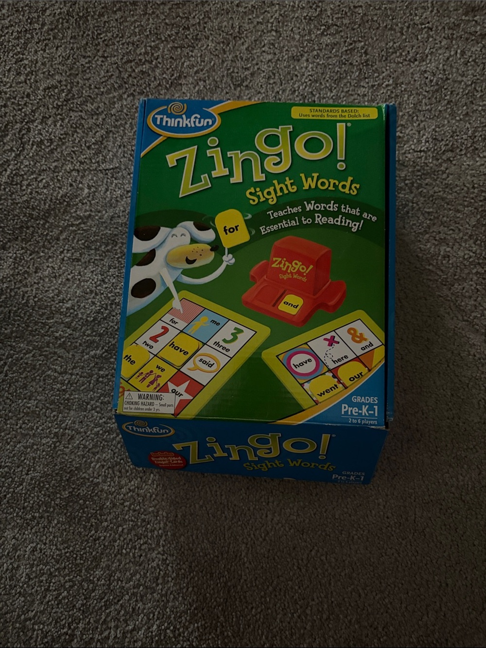 Zingo! Sight Words Game - Green